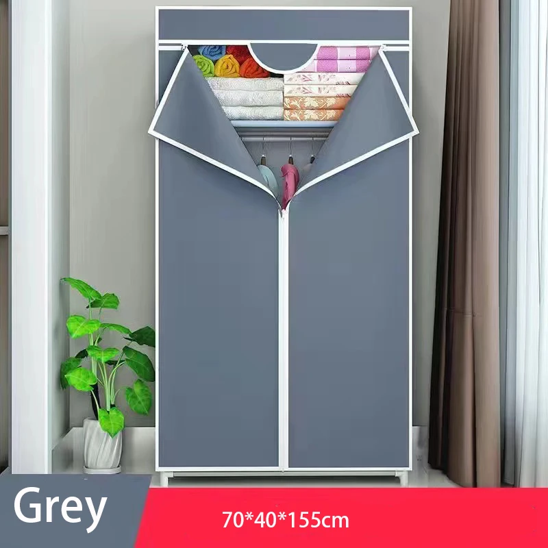 Portable Wardrobe Clothes Storage Organizer,Non-Woven Fabric Wardrobe,Freestanding Storage Shelves