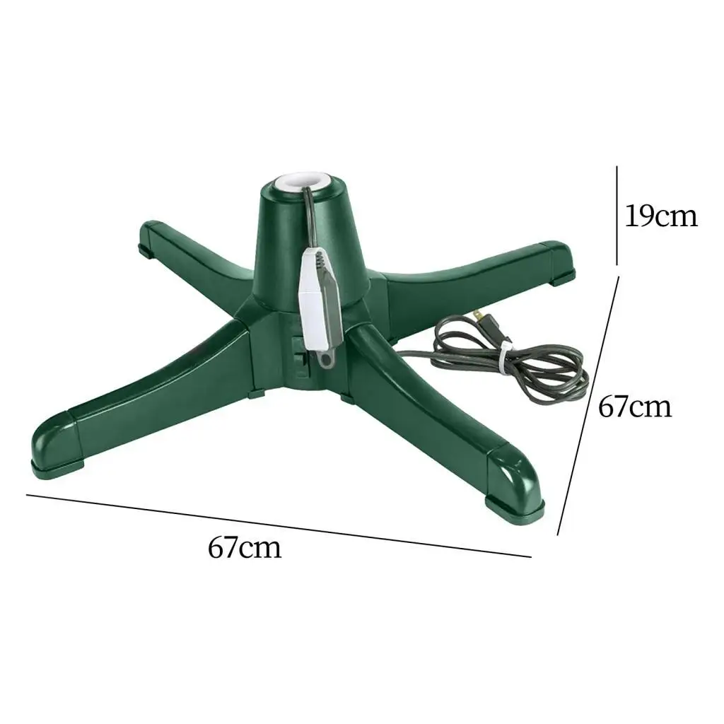

Christmas Tree Rotating Stand Replacement US 110V Dark Green Easily Installed 360 Degree Revolving for 7.5 Feet Tree