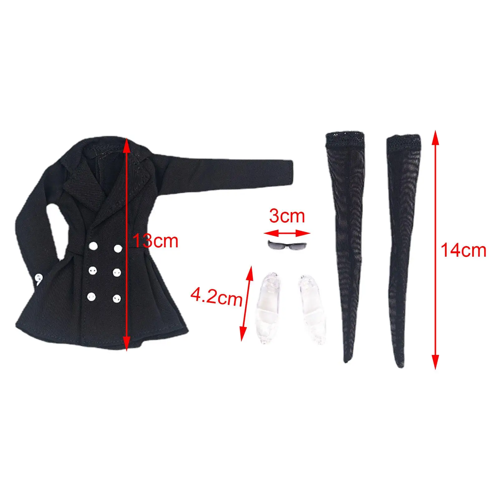 1/6 Scale Female Figure Doll Clothes with accessories Fashion for 12"