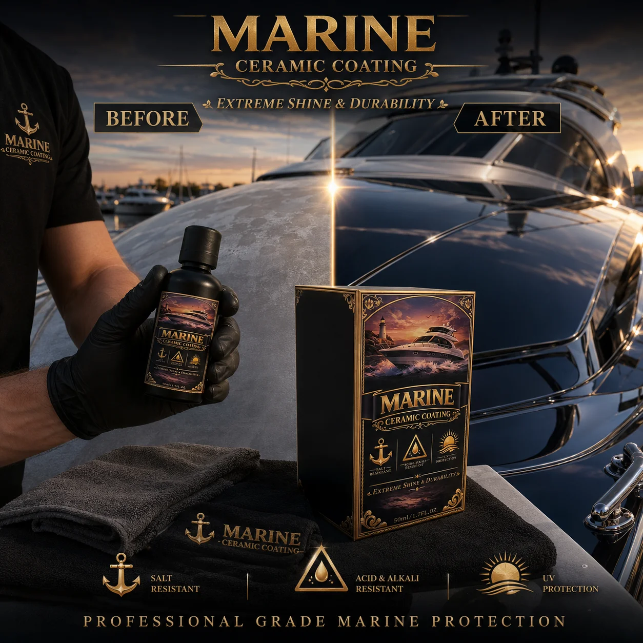 Ceramic Spray Silicon Dioxide Ceramic Coating Spray Professional Grade Protective Sealant Polish for Cars RVs Motorcycles Boats