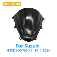 Parabrisas de doble burbuja para Suzuki GSX-R GSXR 600 750 GSXR600 K11 2011-2024, Deflector de carenado, accesorios para motocicleta