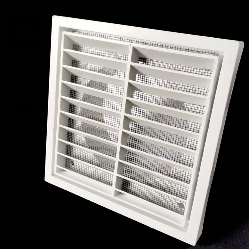 Vent Louver Adjustable Air Ventilation Cover Round Ducting Ceiling Wall Attic Outdoor Square Vent Louver Grille With Fly Screen