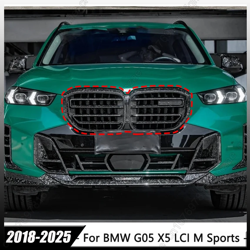 

X5M Style For BMW G05 G18 LCI X5 M Sports 2018-2025 Front Bumper X5M Style Racing Radiator Grill Air Intake Grille Kits