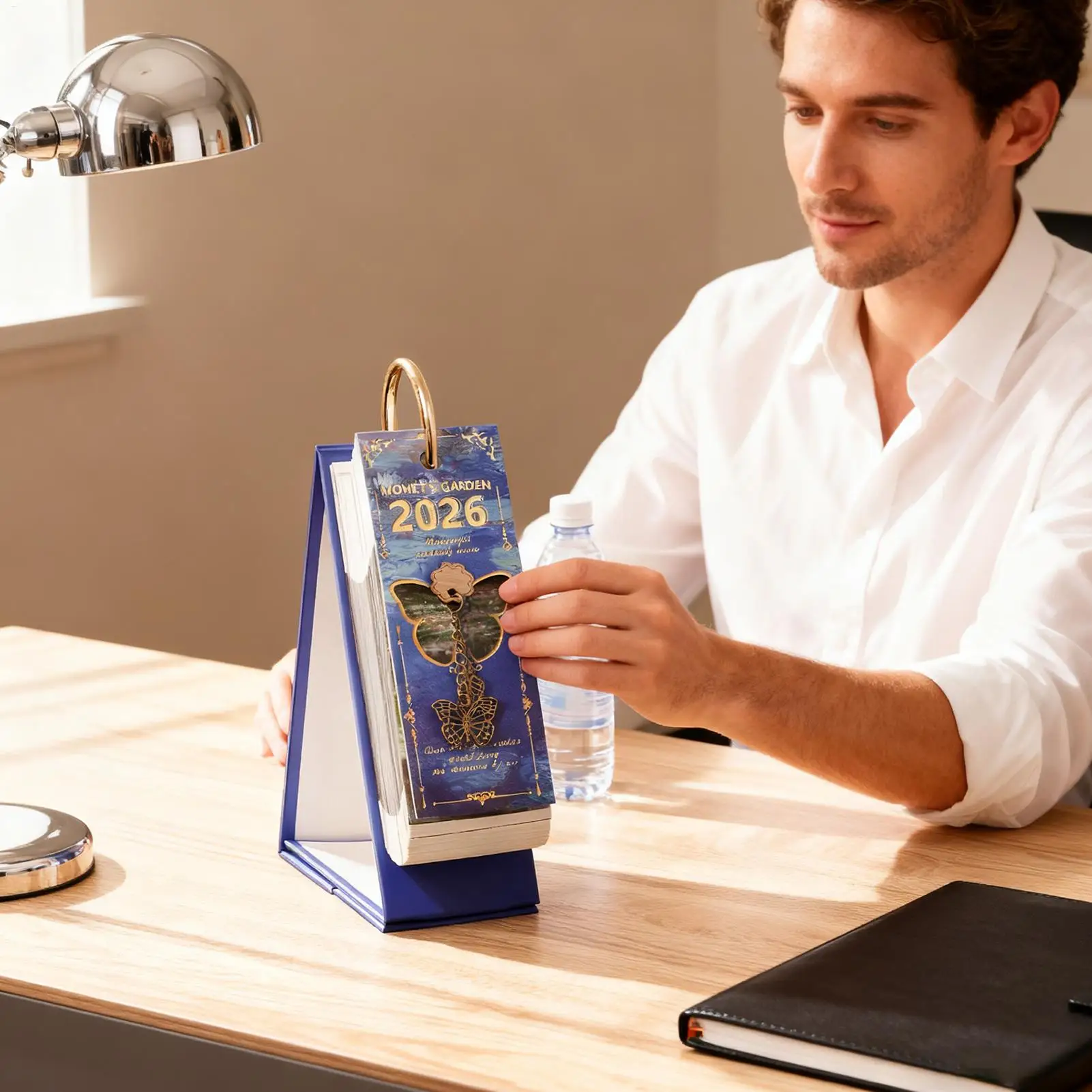 تقويم سطح المكتب 2026 مخطط اللوحة الزيتية التقويم الدائم للأسرة المدرسية الفصول الدراسية مكان العمل المطبخ غرفة الدراسة شقة