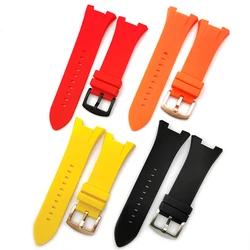 31mm Rubber Watch Strap Band Watchband For Armani Exchange ARAX1803 AX1802 AX1050