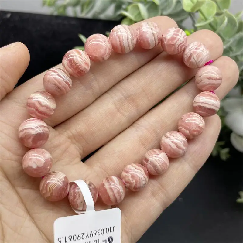 

10mm Natural Red Lace Jade Bracelet Handmade Women Healing Gemstone Crystal Strand Bangles Lovers Girlfriend 1PCS