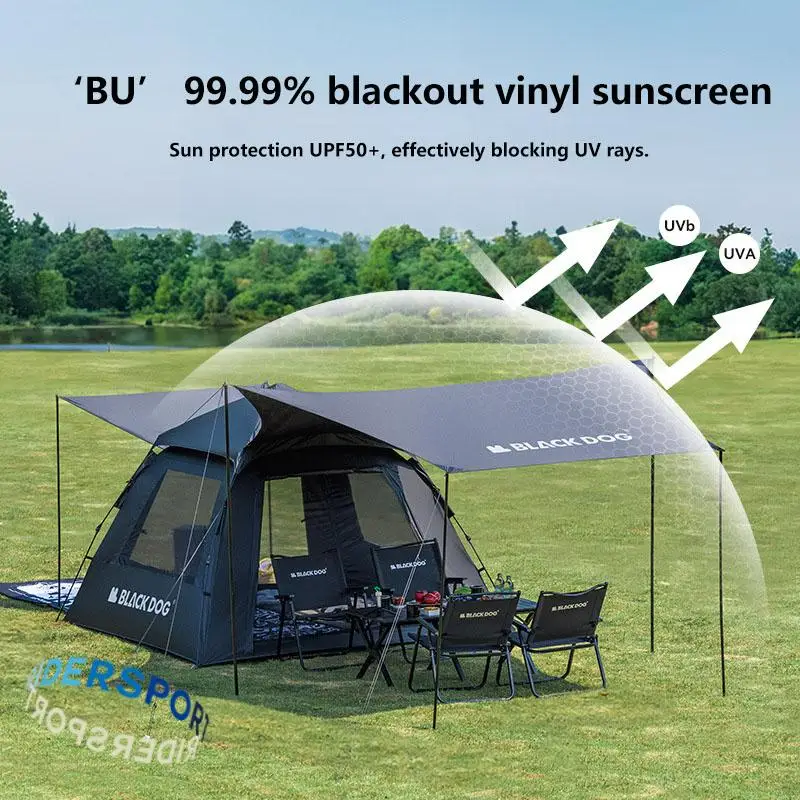 Blackdog Outdoor Idle Tent Automatic Portable Quick Open Vinyl Sunproof Camping Rainproof Camping Easy Camping Experience