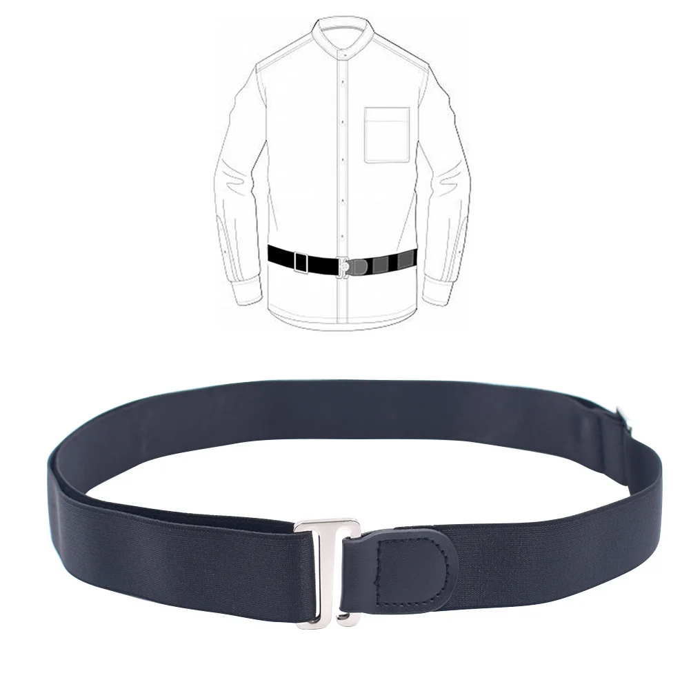 

Adjustable Unisex Shirt Stay Belt 3cm Updated Version Non-Slip Elastic Anti-Wrinkle Shirt Lock Belt for Formal Wear Professional