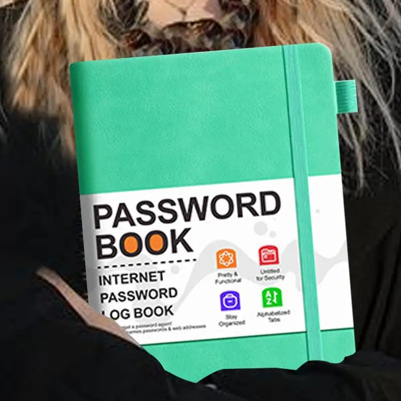 Password Keeper Book อินเทอร์เน็ตคอมพิวเตอร์รหัสผ่าน Keeper หนังสือพร้อมแท็บตัวอักษร Pocket Address Log Notebook สําหรับบัญชี