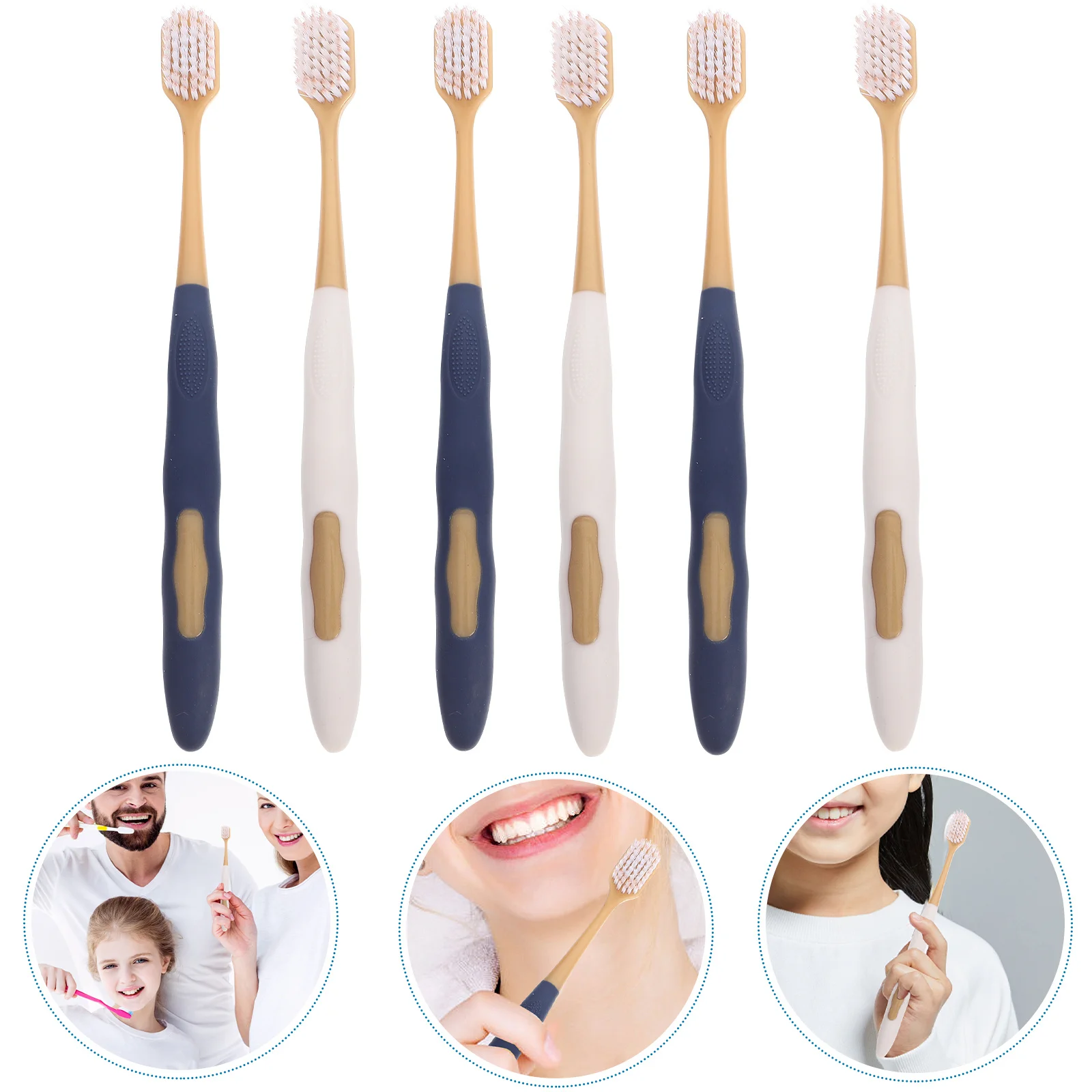 

36Pcs Wide Brush Toothbrush Soft Bristle Ergonomic Manual Travel Household Adult Daily Cleaning Toothbrushes Tooth