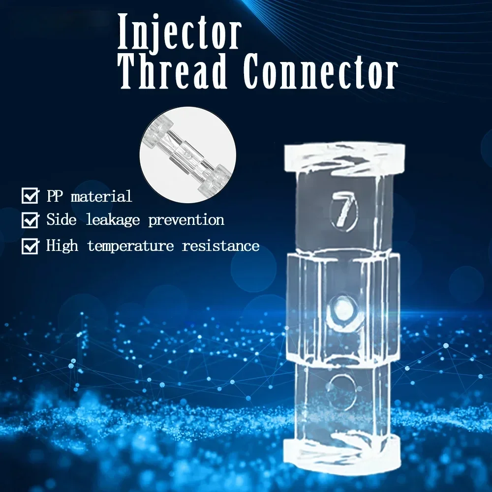 

50/100/200 Pcs Double Male Luer Connecting Syringe Sterile Transparent For Pneumatic Parts Leak Proof Luer Connector