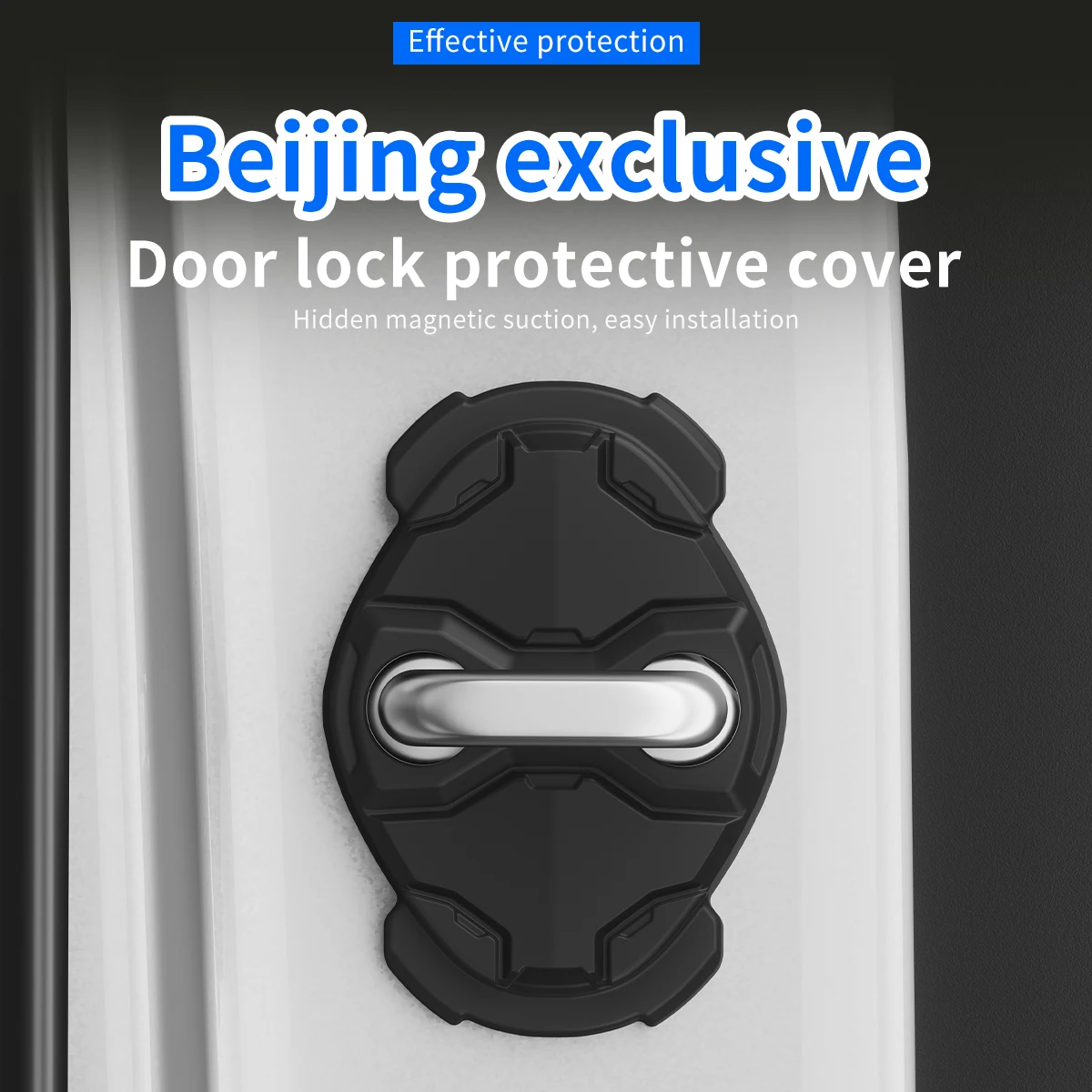 

4Pcs Soft Silicone Door Lock Covers For BAIC BJ40 Car Door Latch Protector Anti-Corrosion Buckle Stickers Auto Parts