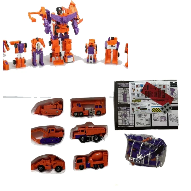 In Stock Transformers Toys US Version G1 84-86 KO Devastator Orange Color Model Robot Collection Action Figure Toy Gift Hobby - view 6
