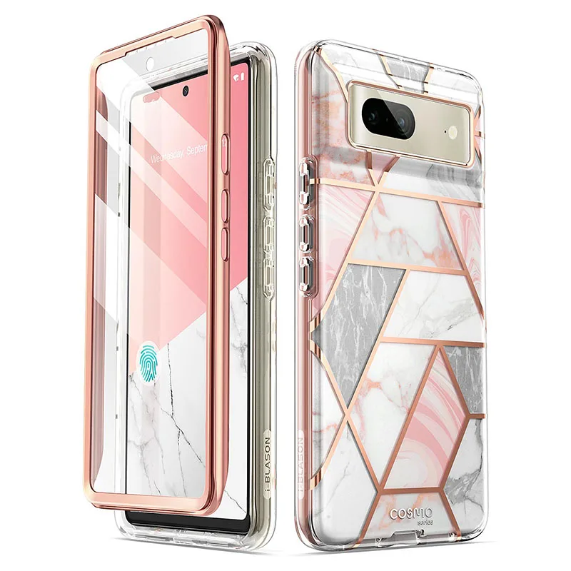 For Google Pixel 7 Case (2022 Release) I-BLASON Cosmo Slim Full-Body Stylish Protective Case With Built-in Screen Protector