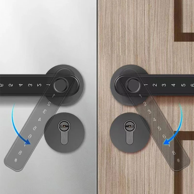 Usb Emergency Charging Interface Smart Lock with Fingerprint Sensor Password Fingerprint Door Lock