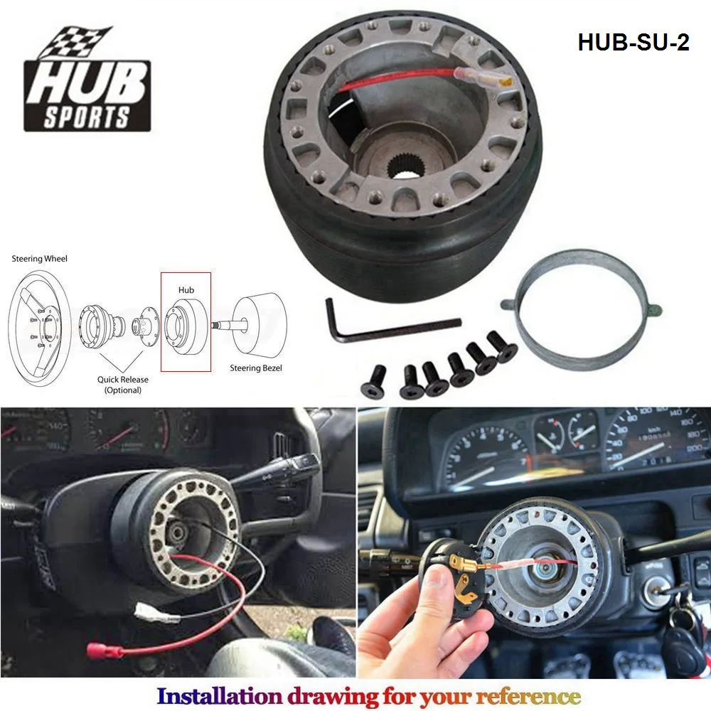 HUB sports Steering Wheel Hub Boss Kit Adapter For Suzuki Jeep SJ 413 Forte Samurai (SU2) HUB-SU-2