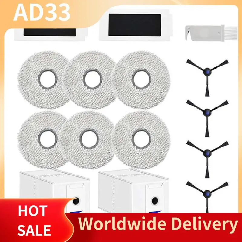 

【A28I для робота-пылесоса ECOVACS DEEBOT, фильтры, тряпки, боковые щетки, мешки для пыли, набор аксессуаров для робота-пылесоса