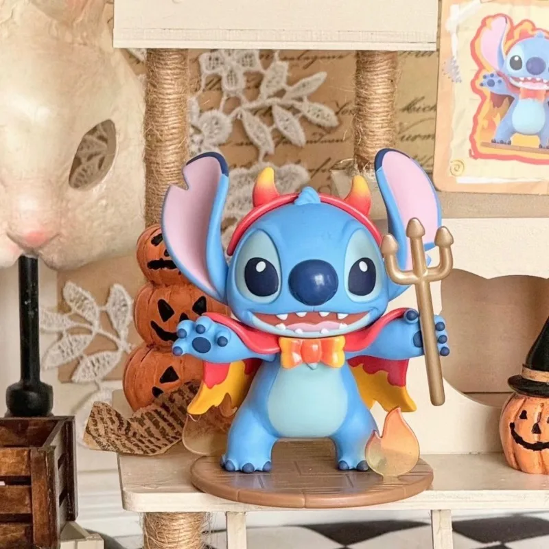 Disney Stitch Animation Peripheral Blind Box, Desktop Decoração Ornamentos, Halloween Funny Dress Series Presentes, Presentes das meninas