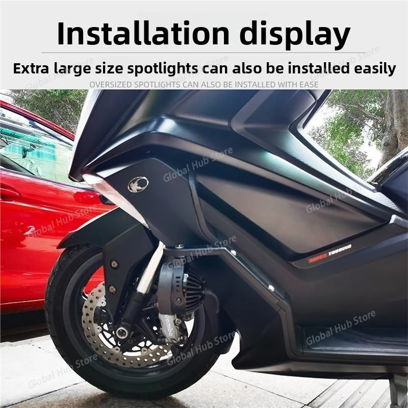 Suitable for Modifying The Stainless Steel Spotlight Bracket and Spotlight Installation Base Plate Accessories of KymCO AK550 view 3