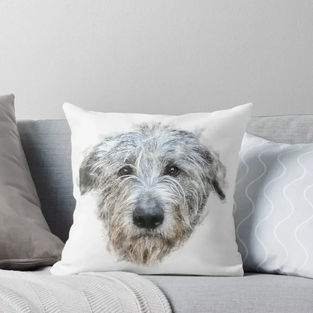 

Irish Wolfhound Watercolour Artwork Throw Pillow Decorative Cushion Luxury Pillow Cover Pillow Decor Cushions For Sofa