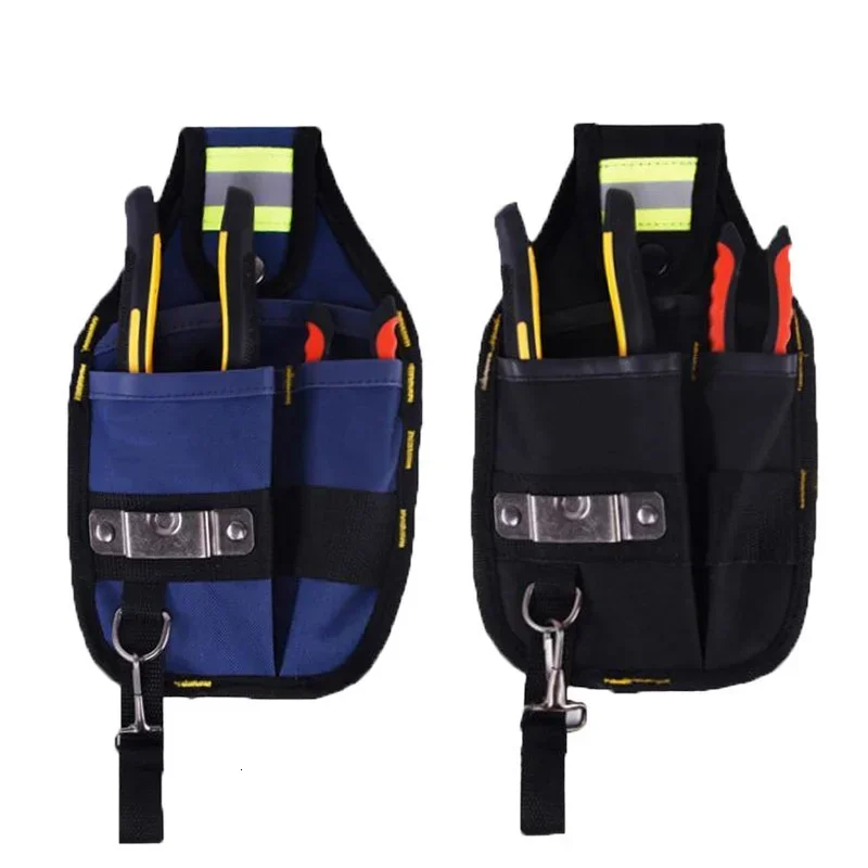 Strong Oxford Cloth And Thicken Wear Design Waterproof Electrician Wide Tool Bag Belt Holder Kit Pockets Waist Pack