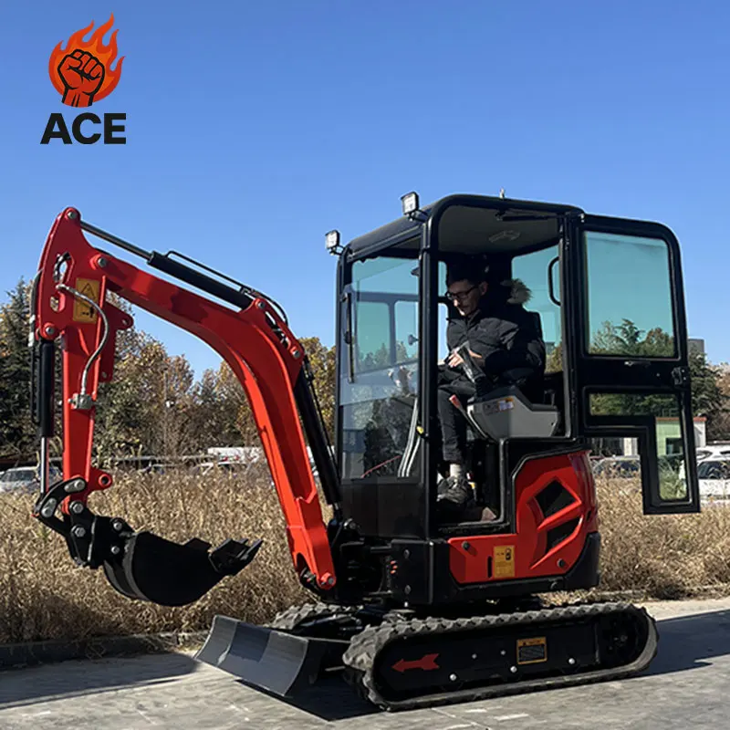 Free Shipping 2 ton Excavator kubota Small Excavator customized color Mini Excavators Bagger Cralwer Mini Digger