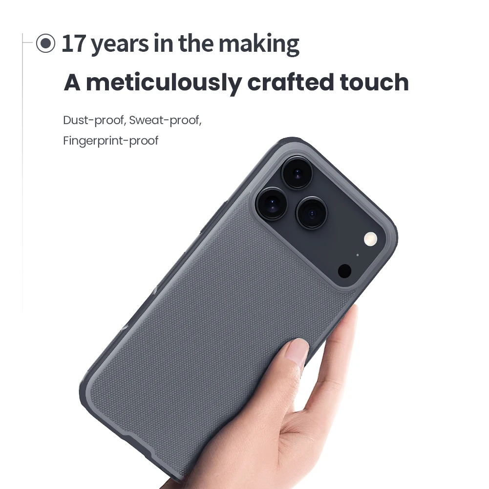 Dla iPhone 18 Pro Max / iPhone 17 Pro Max Etui Nillkin Super Frosted Shield Pro Miękki TPU Twardy PC Ochronny Pokrowiec na Tył — zdjęcie produktu 2