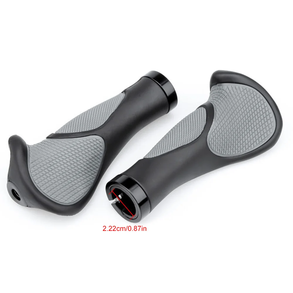 New Bicycle Grips Non-slip Double Locking Rubber Ergonomic Bicycle Grips Mountain MTB Cycling Parts Anti Skid Shock Absorbing