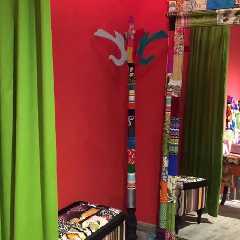 European-style color coat rack, Nordic living room hanger contrasting color hanger, children's candy color hanger