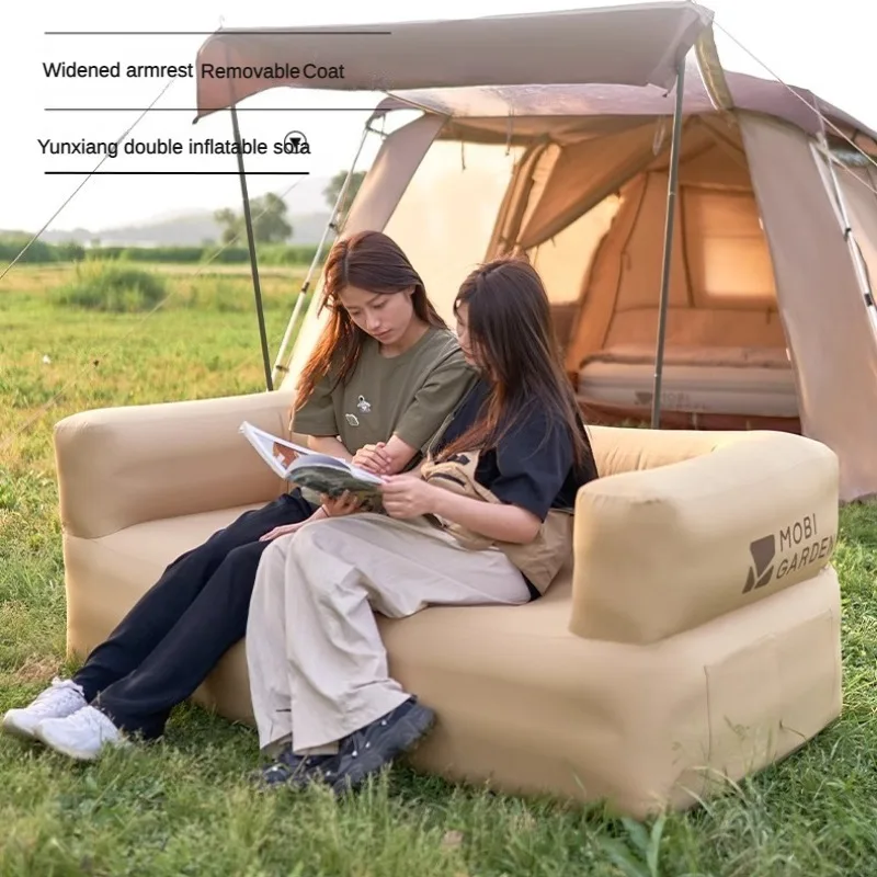 

Two Person Inflatable Sofa Outdoor Camping Tent Inflatable Bed Portable Leisure Lazy and Popular Cushion Bed Tourism Equipment