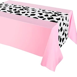 Cow Party Tablecloth Cow Table Runner Table Cover Rectangular Table Cloth Cowboy Tablecloth Farm Animal Party Birthday Decors