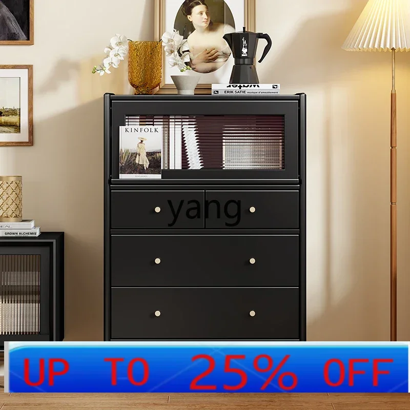 

LH retro French solid wood chest living room home master bedroom wall locker