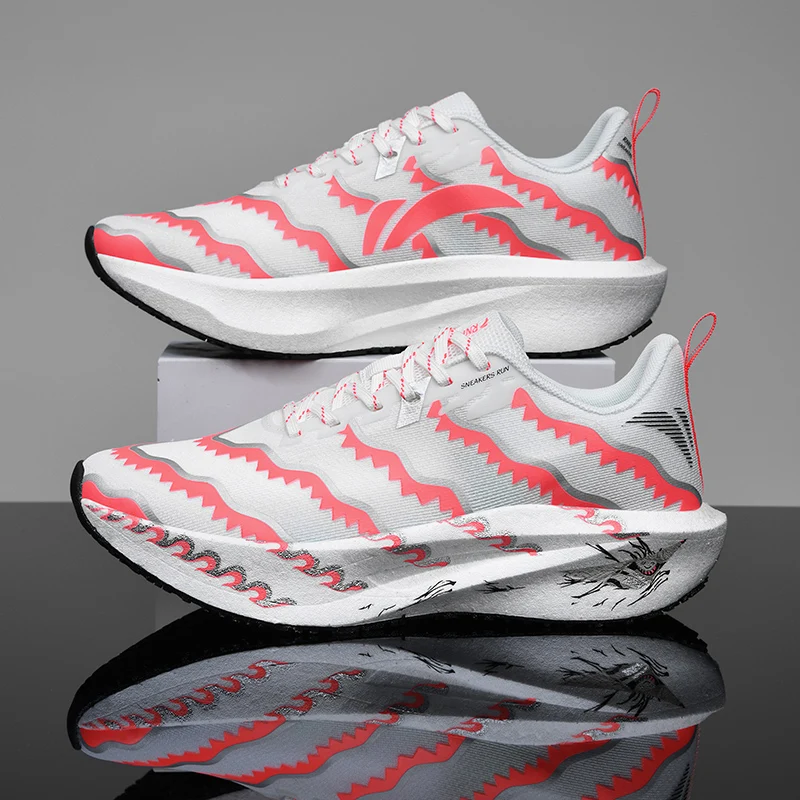 

Men's and women's carbon plate running shoes ultra-lightweight breathable mesh marathon competition sports casual jogging shoes
