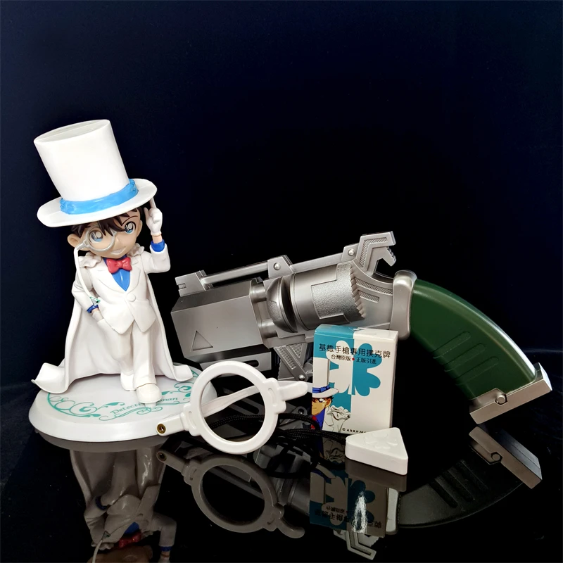 Anime conan borboleta nó trocador de voz modelos laser kuroba kaito óculos lupa cosplay acessórios conjunto crianças presente