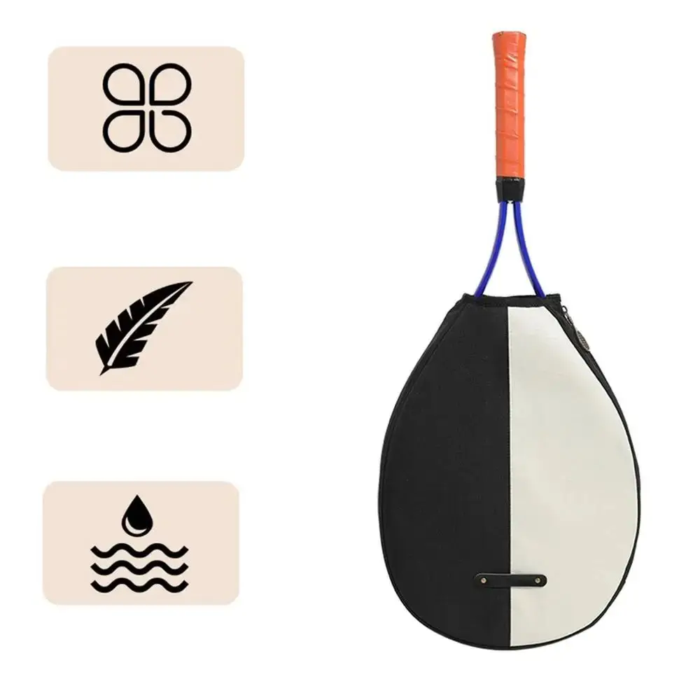 Large Capacity Tennis Rackets Bag Waterproof Zipper Closure Racquet Backpack Adjustable Strap Organizer Racquet Sports Bag