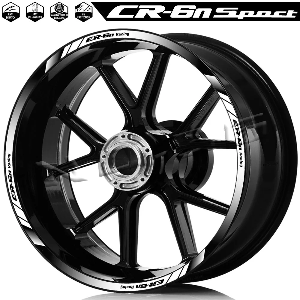 For ER-6N ER6N ER 6N Mortorcycle Wheel Sticker Rim Decal Reflective Hub Stripe Tape Accessories Waterproof