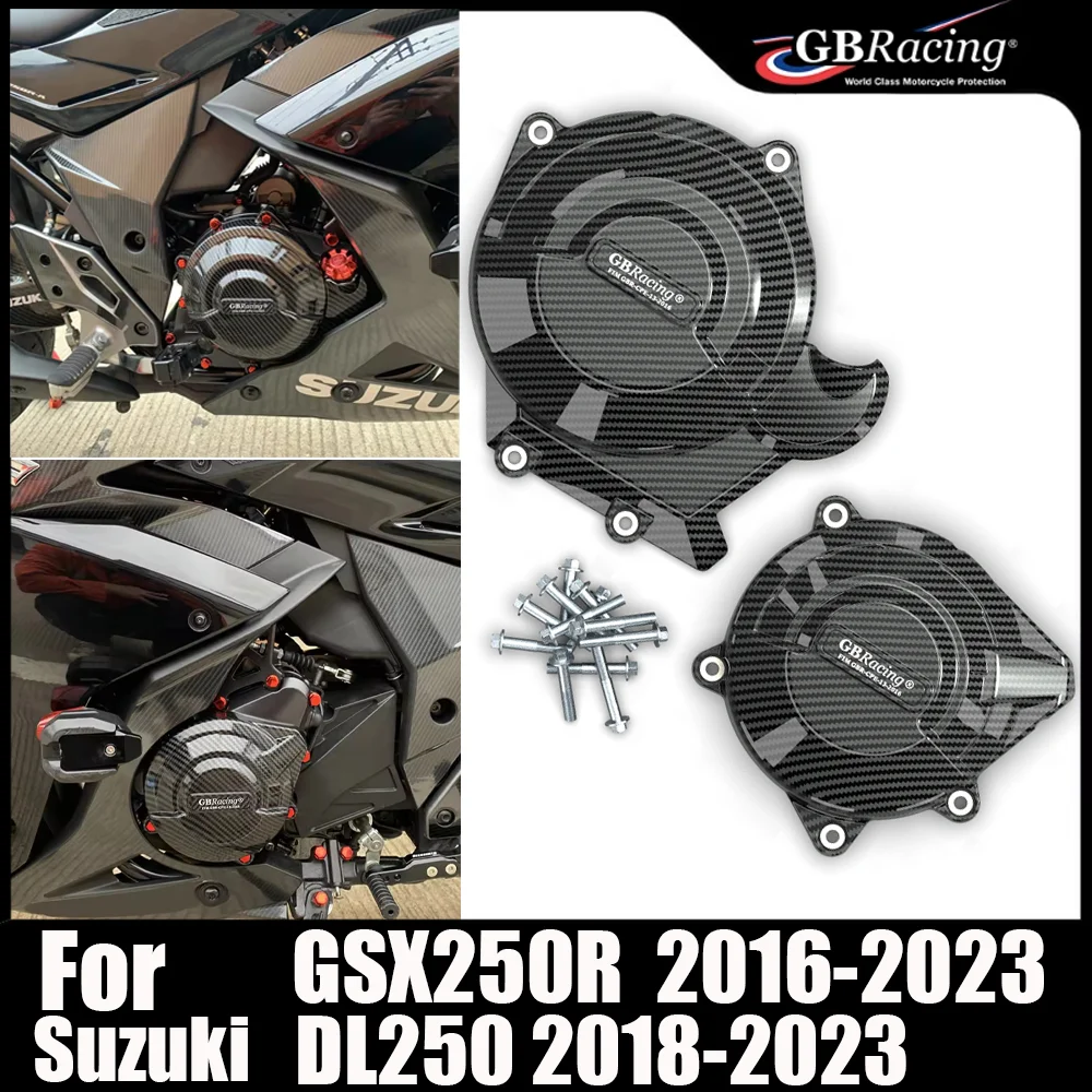 

Для Suzuki GSX250R 2016-2023 DL250 2018-2023 комплект защитных чехлов двигателя мотоцикла