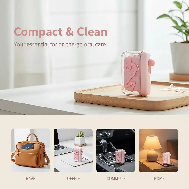 Dental Type Floss Storage Box Bounce Out Design Dental Floss Dispenser Refillable Teeth Cleaning ToothPick With Teeth Sticks