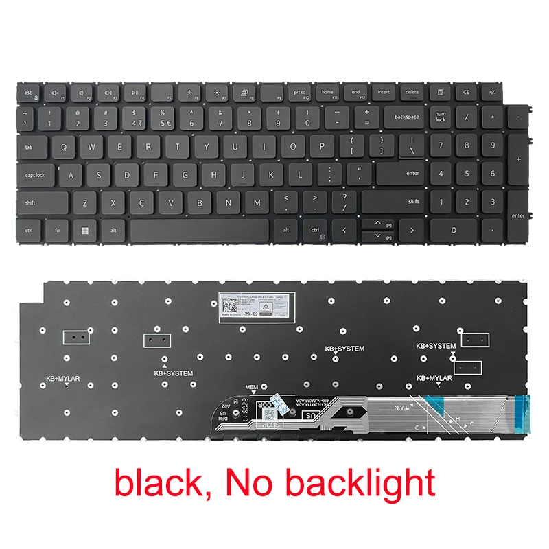 For Inspiron 15 5510 5515 5518 3520 3525 3530 3535 P112F Laptop alternate keyboard