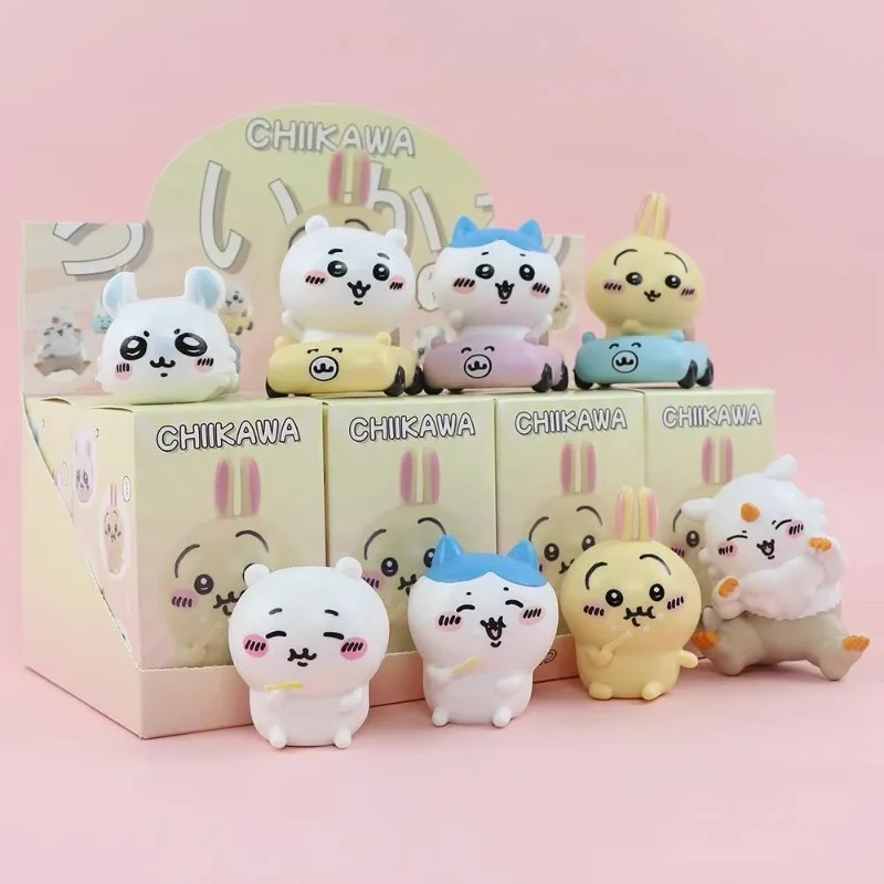 Chiikawa Blind Box  Eating Self-mockery Bear Blind Box Mocking Bear Usachi Yiikawa Car Decorations Figure Room Holiday Gift Toys