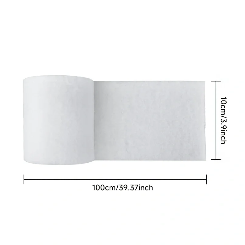 High Density Hot-Pressed Aquarium Filter Cotton White Filter Wool, Soft No Shedding Fish Tank Filter Pad, Reusable Filter Media