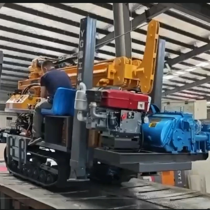 

Pneumatic Water Well Drilling Rigs Widely Using Borehole 200 Meter Drilling Machine Water Well Crawler Drill Rig Machine for US