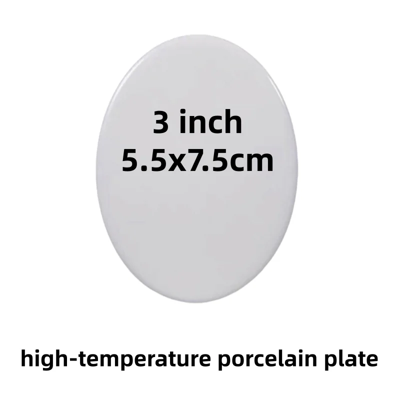 3 In Tombstone Porcelain Plate No Print Photo Gravestone Ceramics Unprinted Board Pics Headstone Pottery Portrait Cemetery Tombs