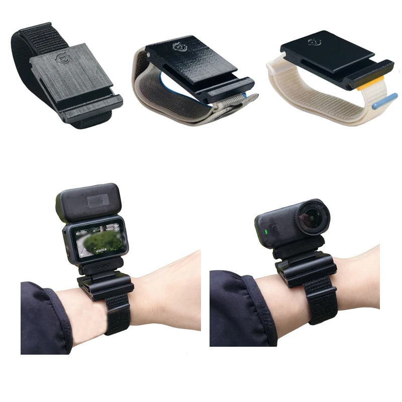 1Set Action Camera Wrist Strap with Lanyard Hole 3D Printed PETG Adapter Fixing Board Modified Accessories for DJI Osmo NANO