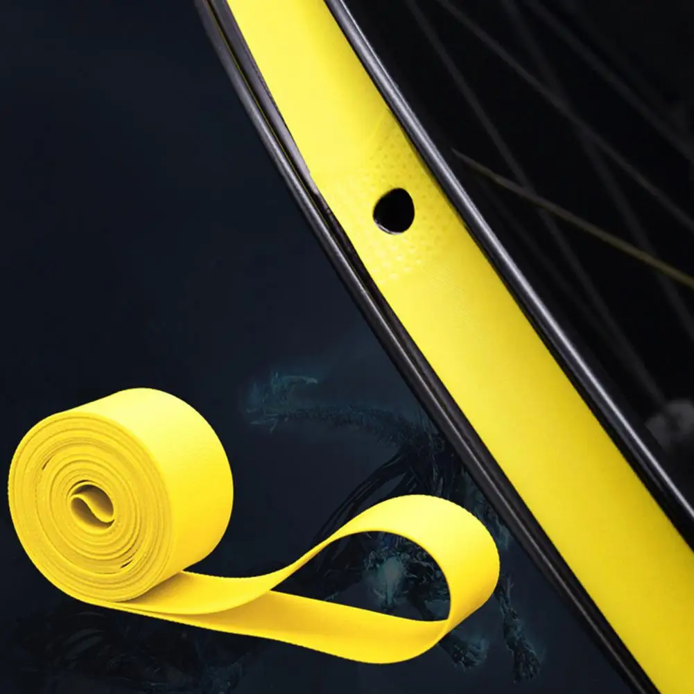 Useful Tire Rim Liners PVC Flexible Reliable Road Bike Rim Tape Strips Bike Tire Tapes Explosion-proof