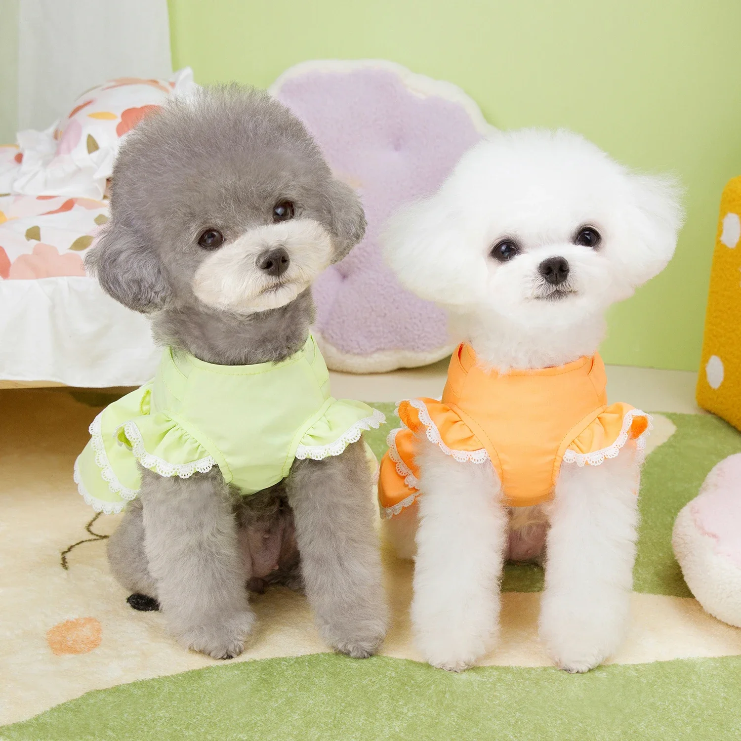 Cute Spring Summer Dresses for Small Dogs Puppy Clothing Cat Skirt Dress Princess pet Dog Clothes