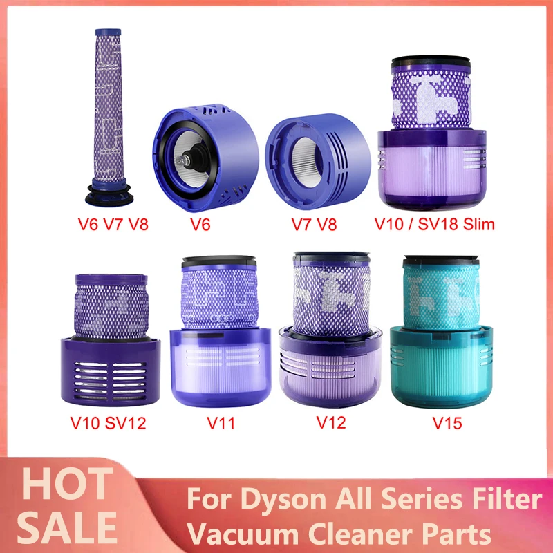 

HEPA Dust Filter For Dyson V6 V7 V8 V10 V11 V12 SV12 SV14 SV18 Slim DC All Series Cordless Handheld Vacuum Cleaner Accessories