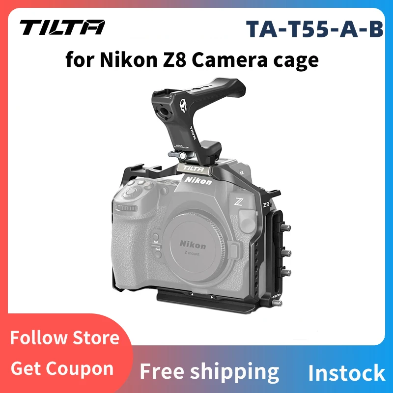 

TILTA TA-T55-A-B RIG Fuselage Protective Full Camera Cage Pro kit for Nikon Z8 Titanium Gray Black