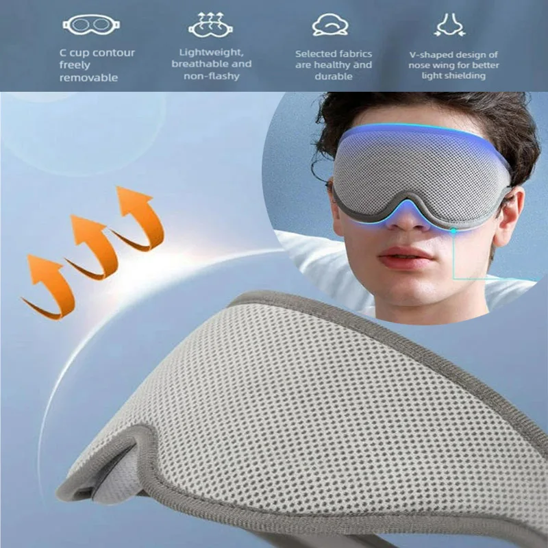 

Маска для глаз для сна 3d новая регулируемая разделенная круглая контурная затемненная бытовая дышащая крутая высококачественная маска для глаз для женщин и мужчин