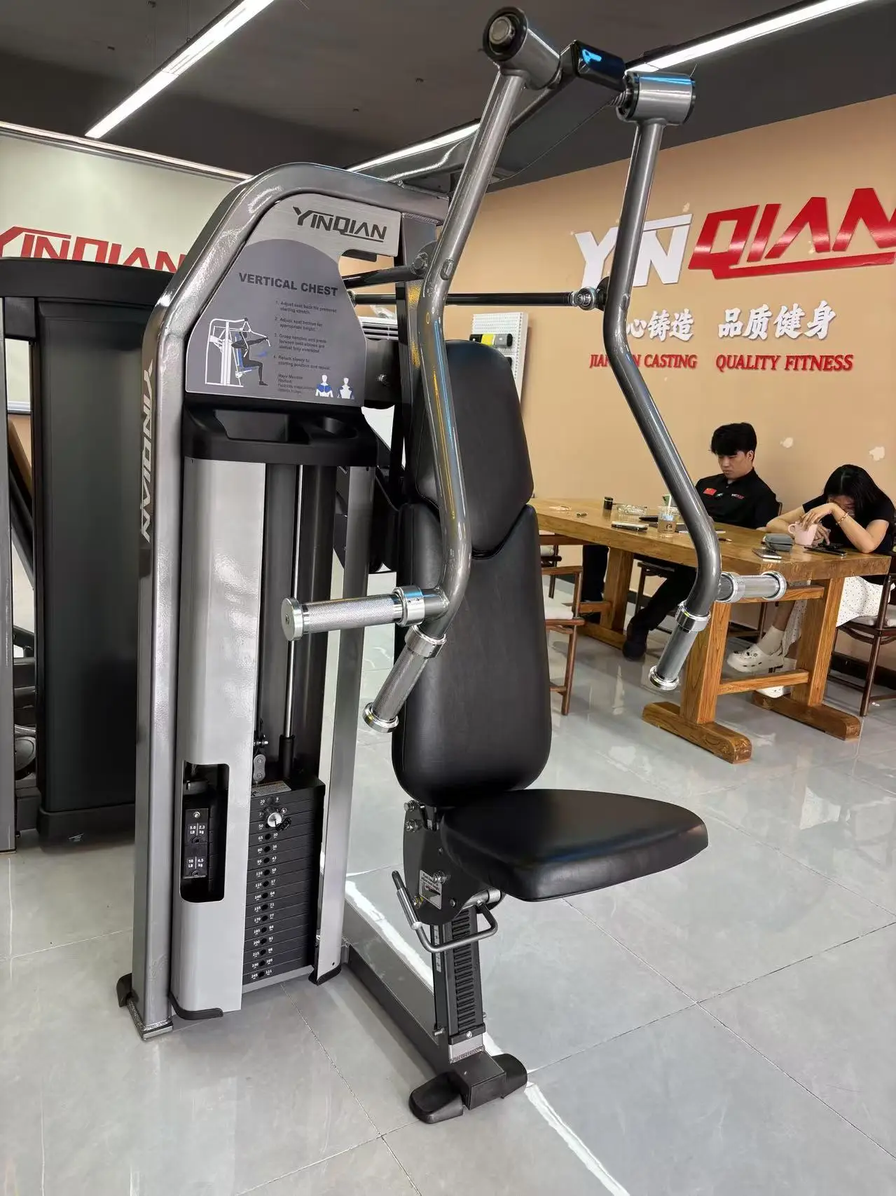 Top Level Pin Selected Commercial Gym Machine Vertical Chest Press
